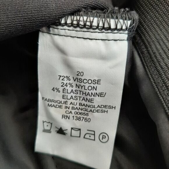 PENNINGTONS | In Every Story Capri Crop Stretchy Dress Pants Black PLUS Sz 20 - Picture 10 of 10